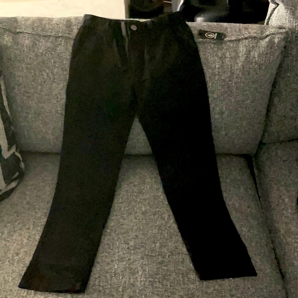 Boys Volcom size 22 slim black pants